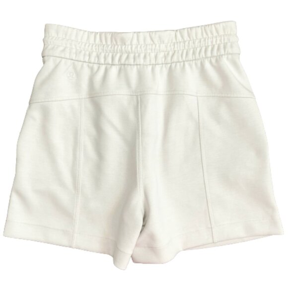 NWT Lululemon Softstreme HR Short 4” White Sz 2 Peach-Fuzz Fabric - Picture 5 of 8